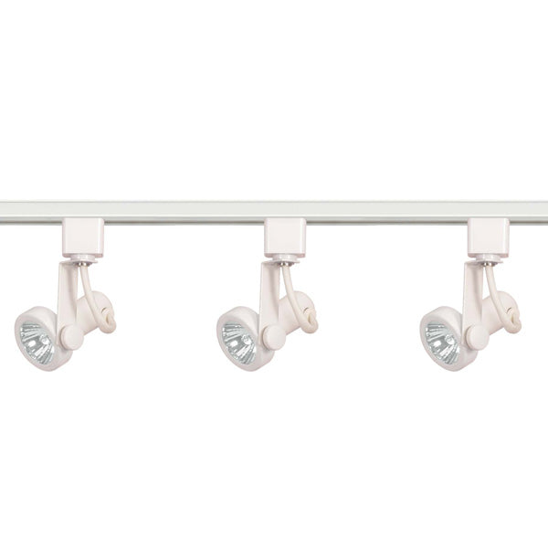 Nuvo TK355 White 3 Light - MR16 - Gimbal Ring Track Kit - Line Voltage