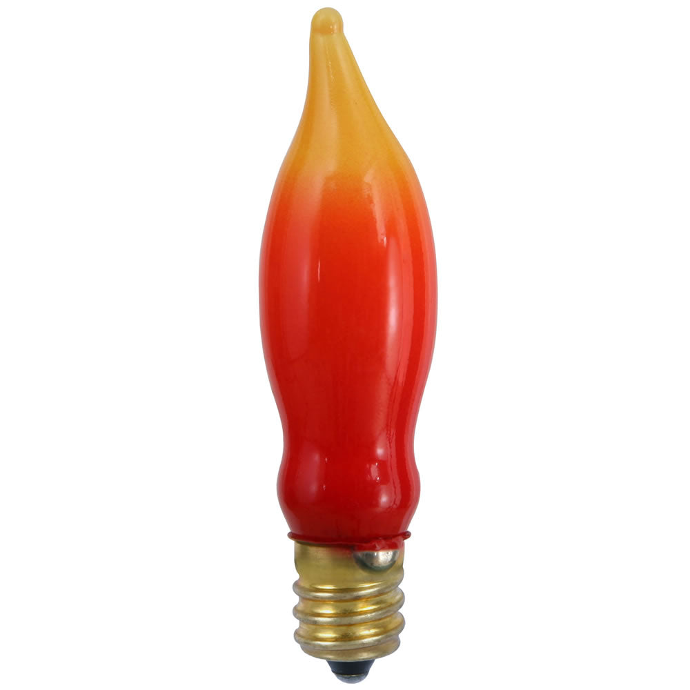 6 Pack - 3 bulbs of C7 Yellow / Orange / Red Flame Christmas Set