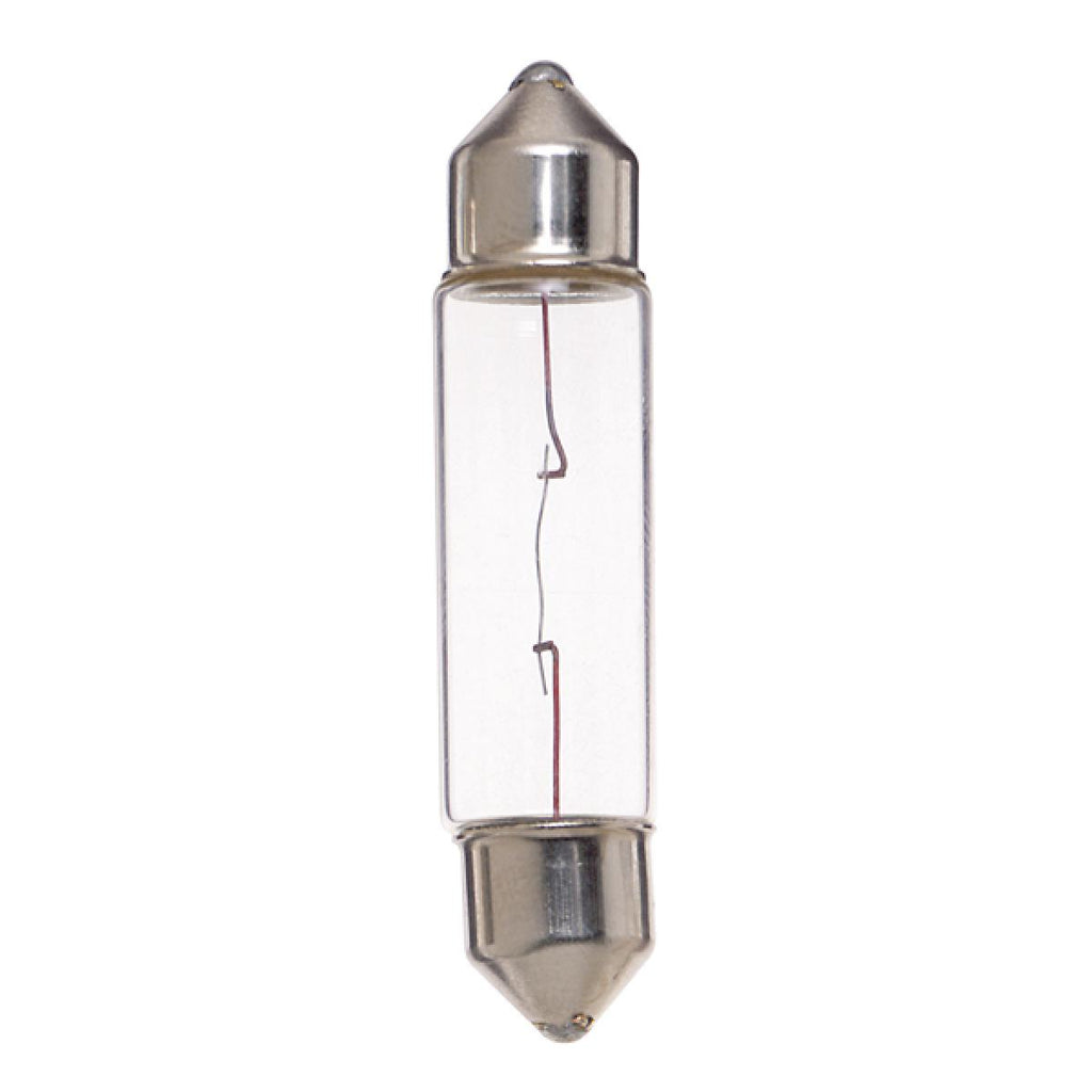Satco 10w miniature T3.25 Festoon base 12v Clear Bulb