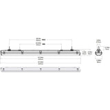 Philips 48-in 44w LED Vapor Tight Strip 5000 Lumens 4000K 120-347V Dimmable - BulbAmerica