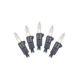 100 Clear Lights Black Wire 46Ft. Christmas Set