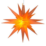 14" Amber Moravian Star Light