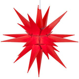 14" Red Moravian Star Light