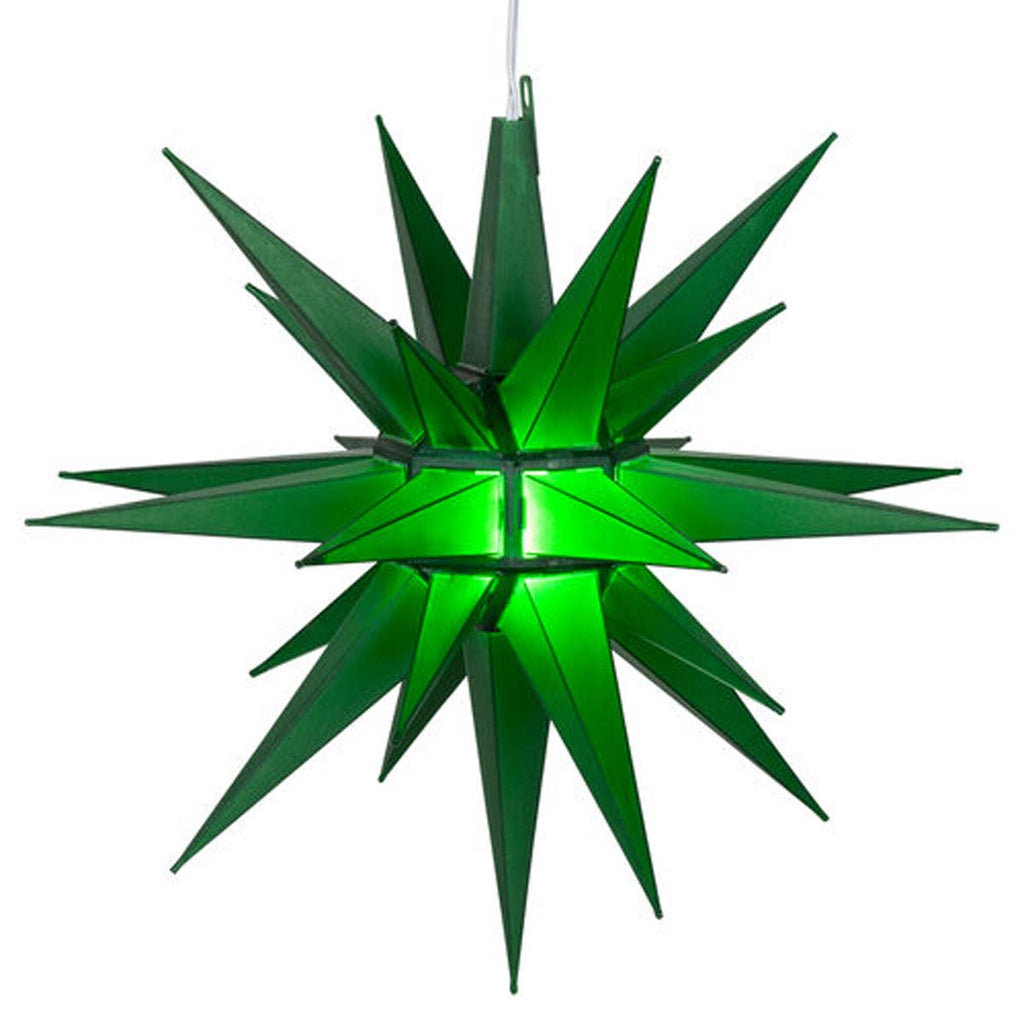 14" Green Moravian Star Light