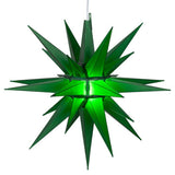 14" Green Moravian Star Light