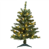 2' Douglas Fir Table Top Tree, Clear Lights_1
