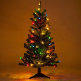 2' Douglas Fir Table Top Tree, Clear Lights_2