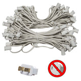 C7 Light Stringer, 50 Ft. Length, 12" Spacing, 5 Amp SPT1 - BulbAmerica