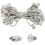 C9 E17 Base Light Stringer, 50' Length, 6" Spacing, 10 Amp SPT2
