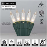 35 Clear Craft Lights 4" Spacing - BulbAmerica