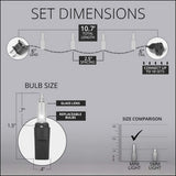 50 Clear Mini Lights 2.5" Spacing_2