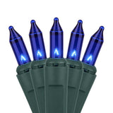 100 Blue Mini Lights 6" Spacing