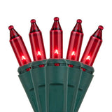 100 Red Mini Lights 6" Spacing