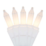 100 Clear Frost Mini Lights 6" Spacing