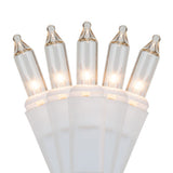 Commercial 150 Clear Mini Lights, Lamp Lock 6" Spacing