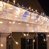 150 Blue, Clear Mini Icicle Light Set_3