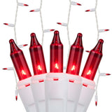 150 Red Mini Icicle Light Set