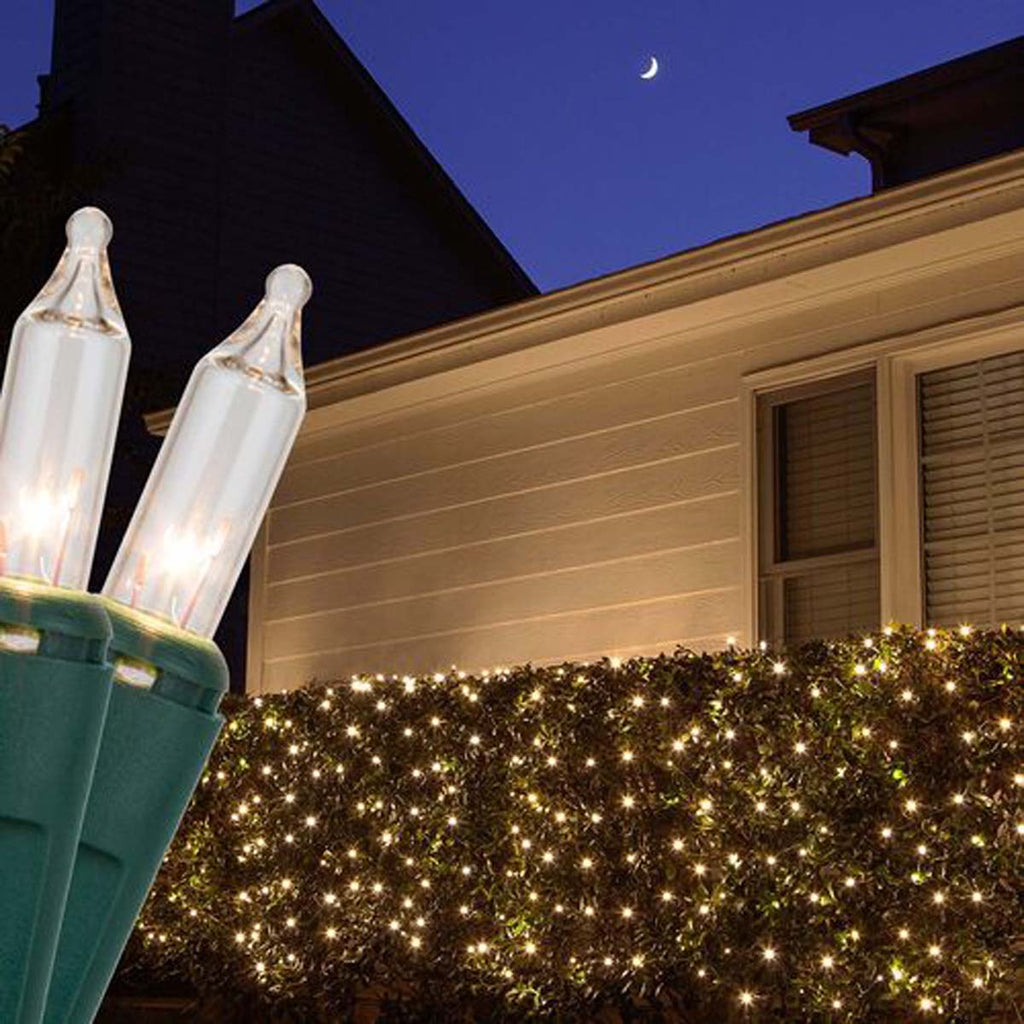 4' x 6' Clear Christmas Net Lights, 150 Lamps