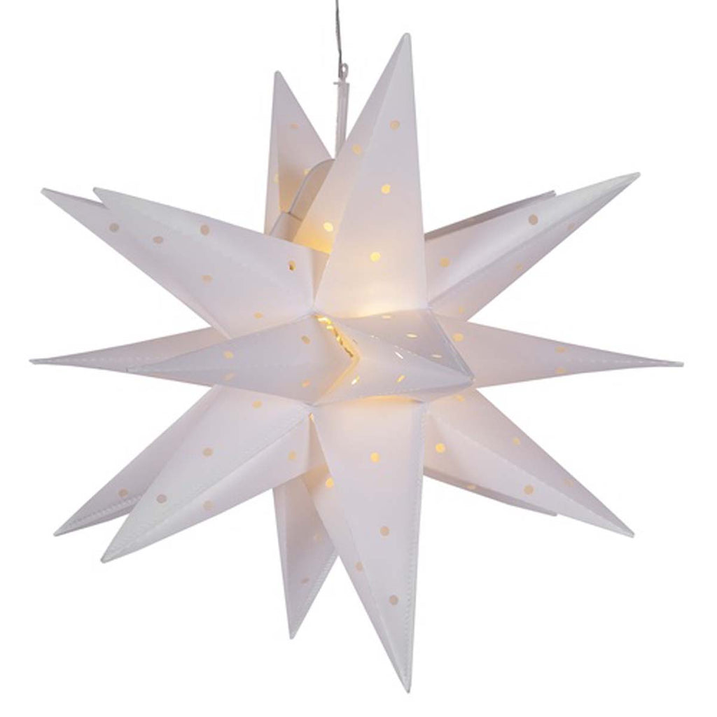 14" White Moravian Star Light