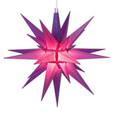 14" Purple Moravian Star Light