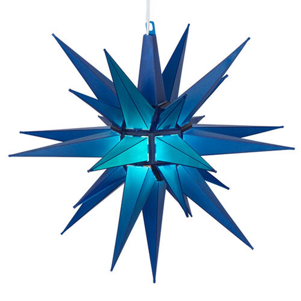 14" Blue Moravian Star Light