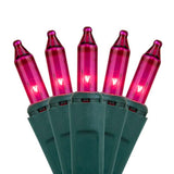 35 Pink Craft Lights 4" Spacing