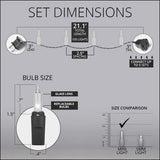 100 Blue Mini Lights 2.5" Spacing_1