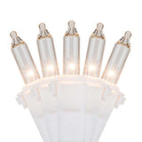 100 Clear Mini Lights, Lamp Lock 6" Spacing