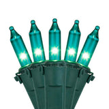 100 Teal Mini Lights, Lamp Lock 6" Spacing