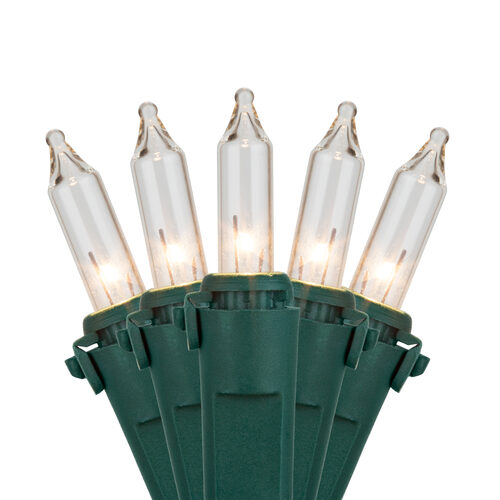 50 Clear Mini Lights, Lamp Lock 4" Spacing