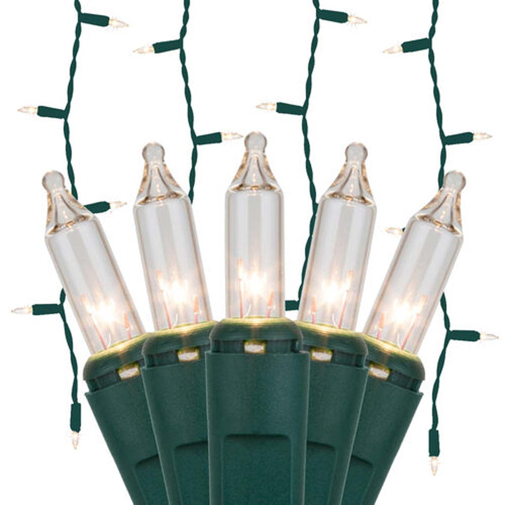 100 Clear Mini Icicle Light Set