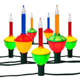 C7 Traditional Bubble Lights, 7-Light Set, Multicolored Lamps