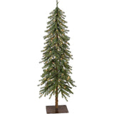 4' Alpine Slender Tree, Clear Lights