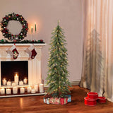 5' Alpine Slender Tree, Clear Lights - BulbAmerica