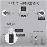 70 Warm White G12 LED String Lights 4" Spacing_1