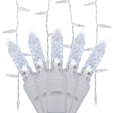 70 Cool White M5 LED Icicle Lights Set 7.5Ft.  Christmas