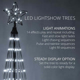 4' Blue LED Lightshow Tree_1