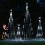 4' Blue LED Lightshow Tree_5