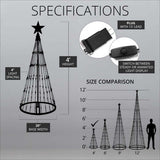 9' Multi LED Lightshow Tree - BulbAmerica