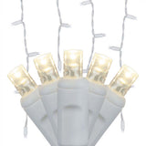 70 Warm White 5mm LED Icicle Light Set with