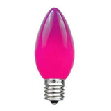 25 Bulbs - C7 Opaque Purple, 5 Watt lamp