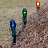 25 Bulbs - C9 Triple Dipped Transparent Multicolor, 7 Watt lamp_3