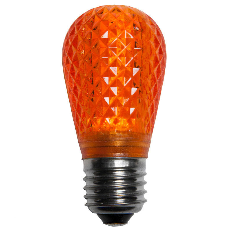 S14 LED Christmas Lamp Amber Light - 25 Bulbs