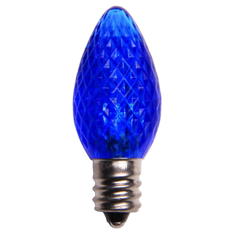 C7 LED Christmas Lamp Dimmable Blue Light - 25 Bulbs