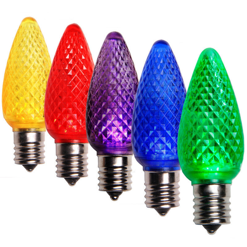 C9 LED Christmas Lamp Color Change Multicolor Light - 25 Bulbs