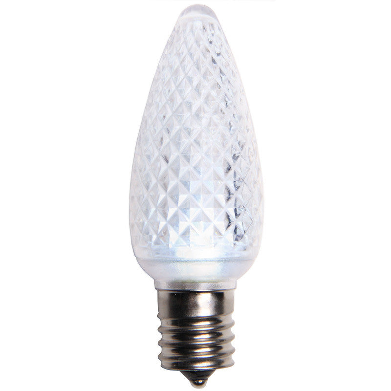 C9 LED Christmas Lamp Dimmable Cool White Light - 25 Bulbs