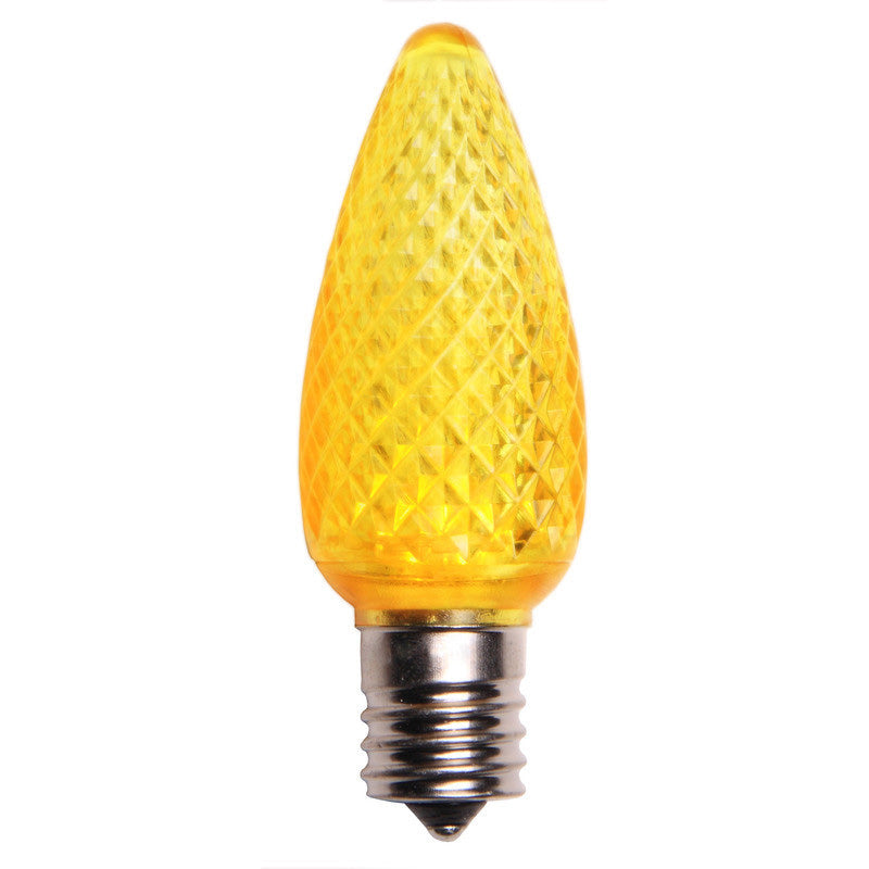 C9 LED Christmas Lamp Dimmable Gold Light - 25 Bulbs