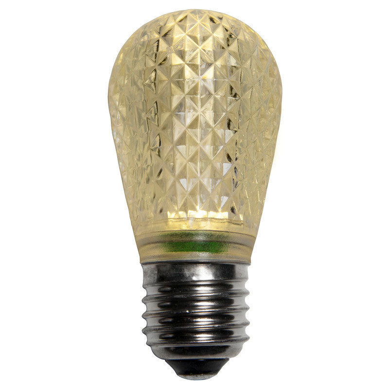S14 LED Christmas Lamp Warm White Light - 25 Bulbs