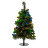 2 Trees - 3' Winchester Fir Walkway Tree, Multicolor LED Lights - BulbAmerica