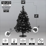 2 Trees - 3' Winchester Fir Walkway Tree, Multicolor Lights_4
